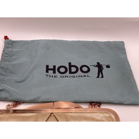 Hobo The Original Leather Clutch Gold And Rose Gold With Bag With Imperfections - Picture 13 of 16